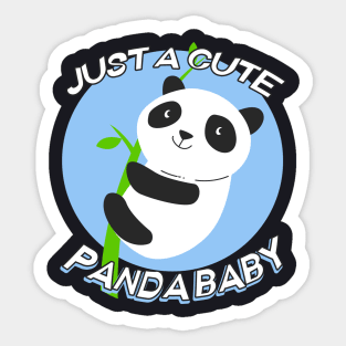 Cute Panda Baby Sticker